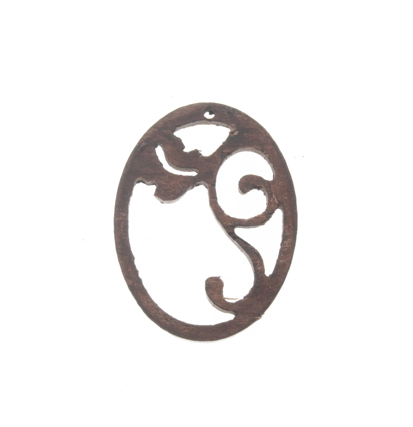 Oval Wood Pendant, ea