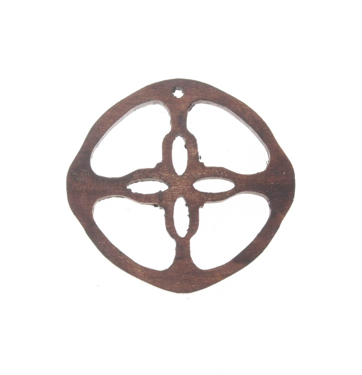 Shield Wood Pendant, ea