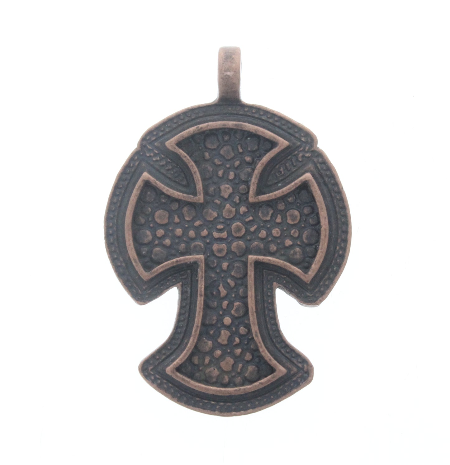 Metal Cross Pendant w/Bezel, ea