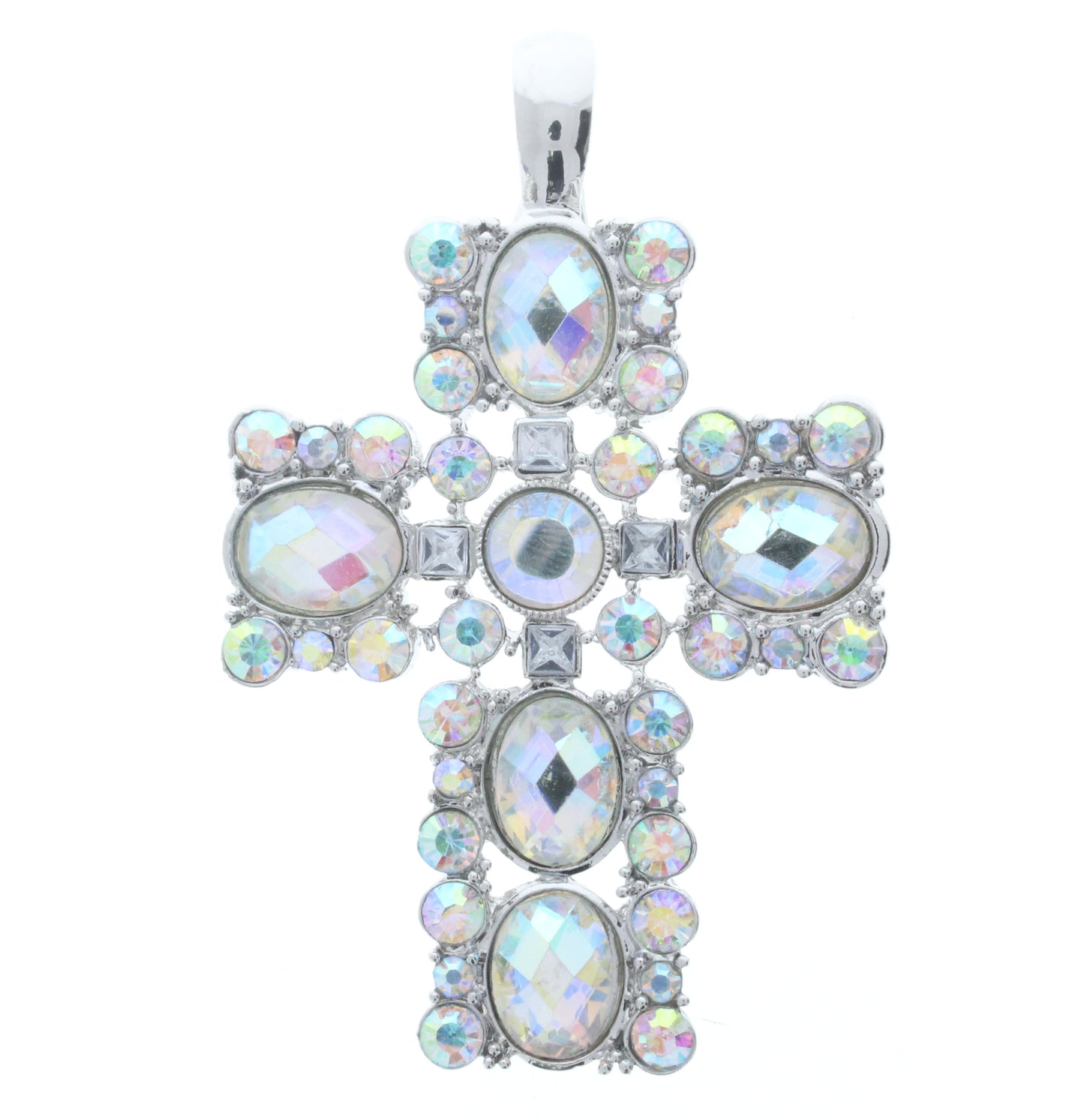 Latin Cross Pendant w/Magnetic Clasp, ea