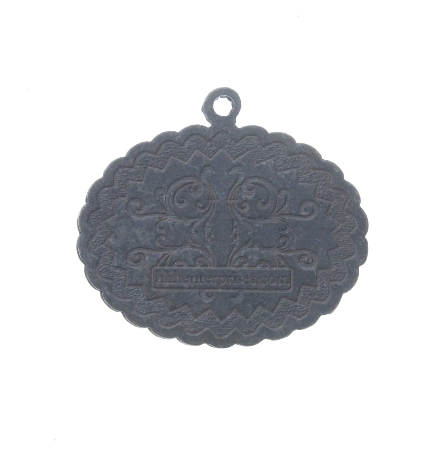 Oval Frame Pendant w/Bezel, ea