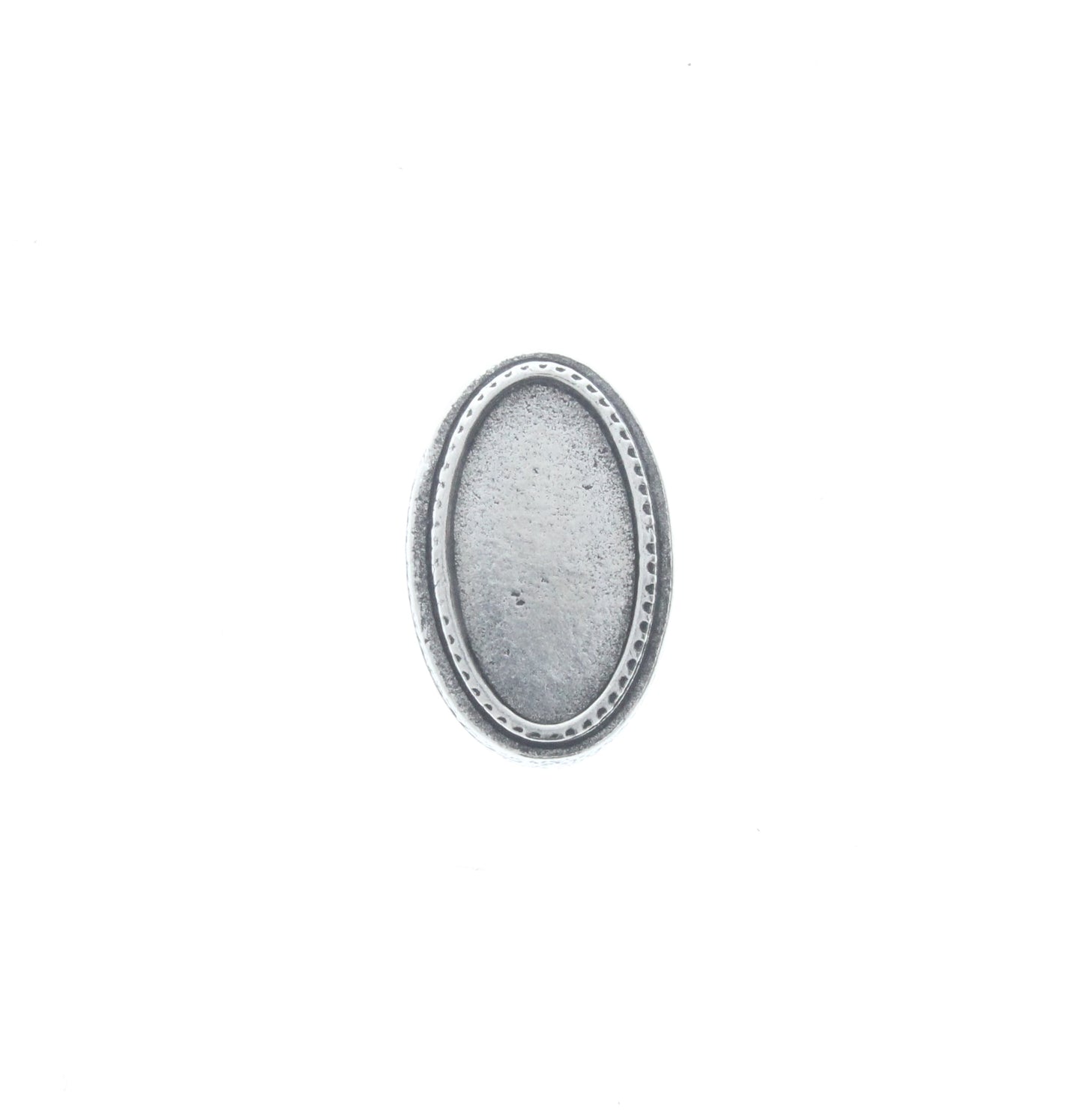 Oval Pendant w/Dbl. Bezel, ea