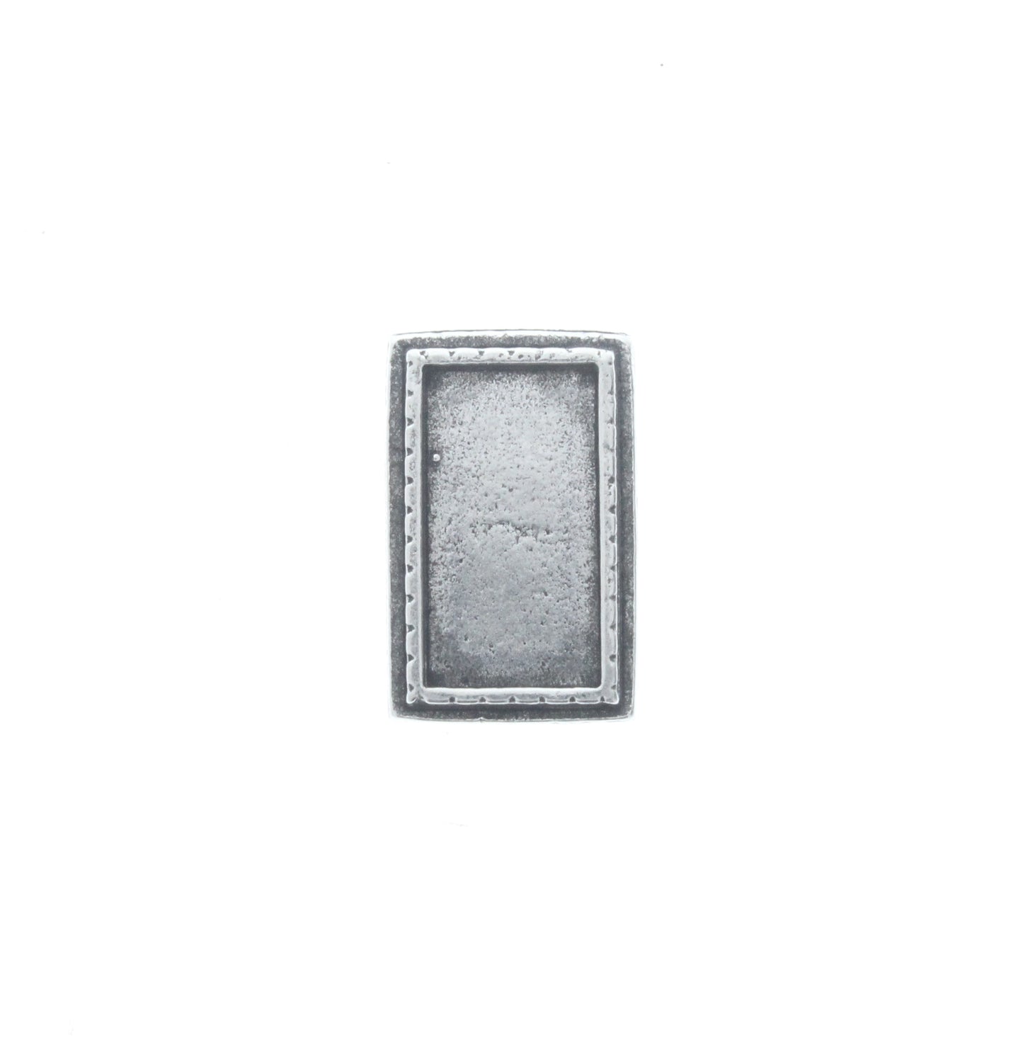 Rectangle Pendant w/Dbl. Bezel, ea