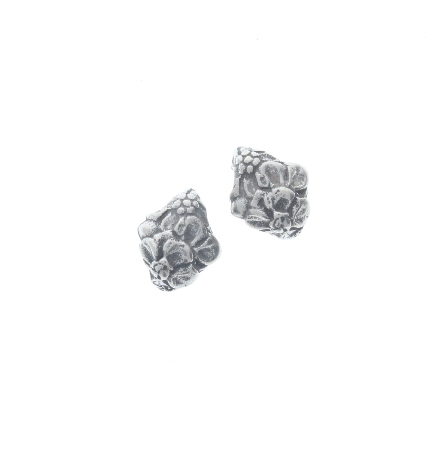Floral Diamond Pendants w/Dbl. Bezel, Pk/2