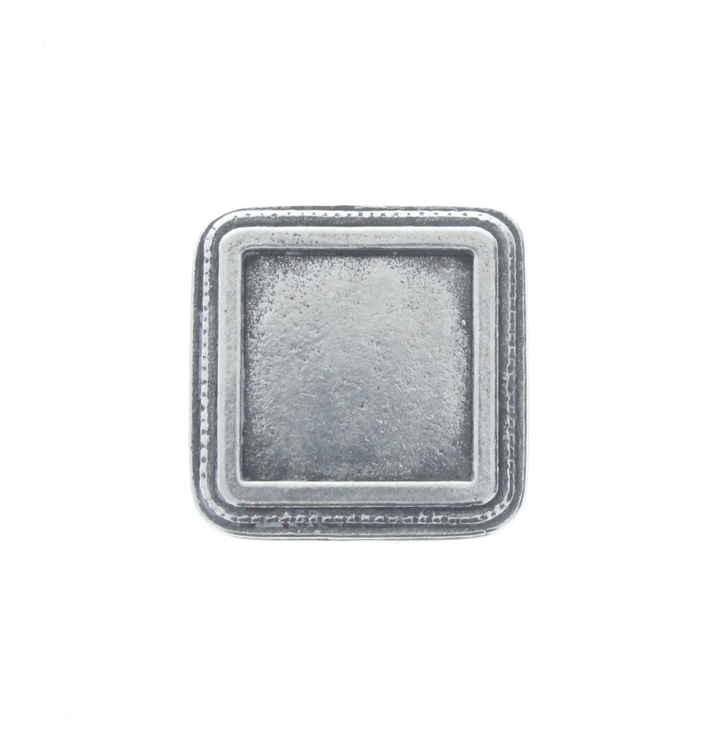 Square Pendant w/Bezel, ea