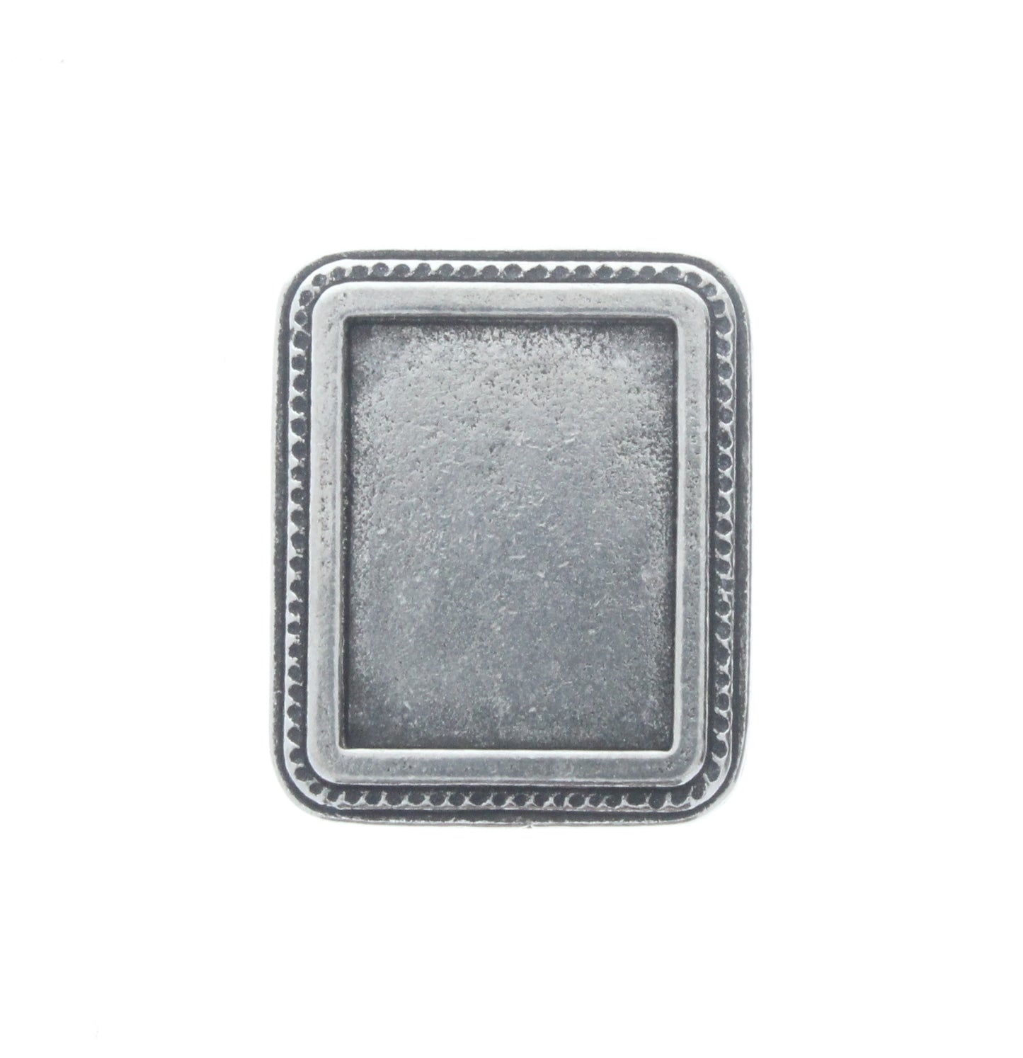 Rectangle Pendant w/Bezel, ea