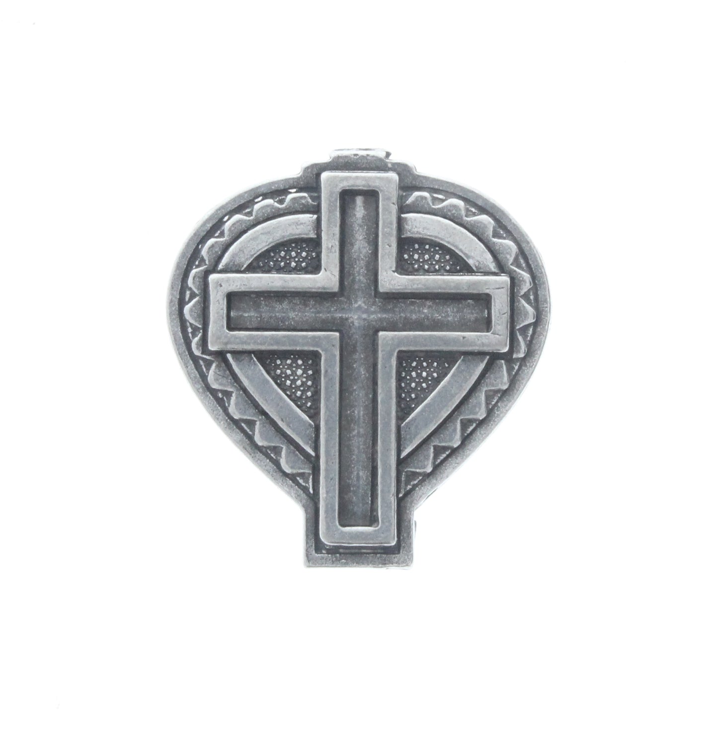 Cross Pendant w/Bezel, ea
