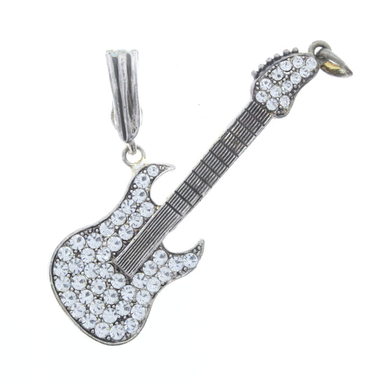 Crystal Guitar Pendant, ea