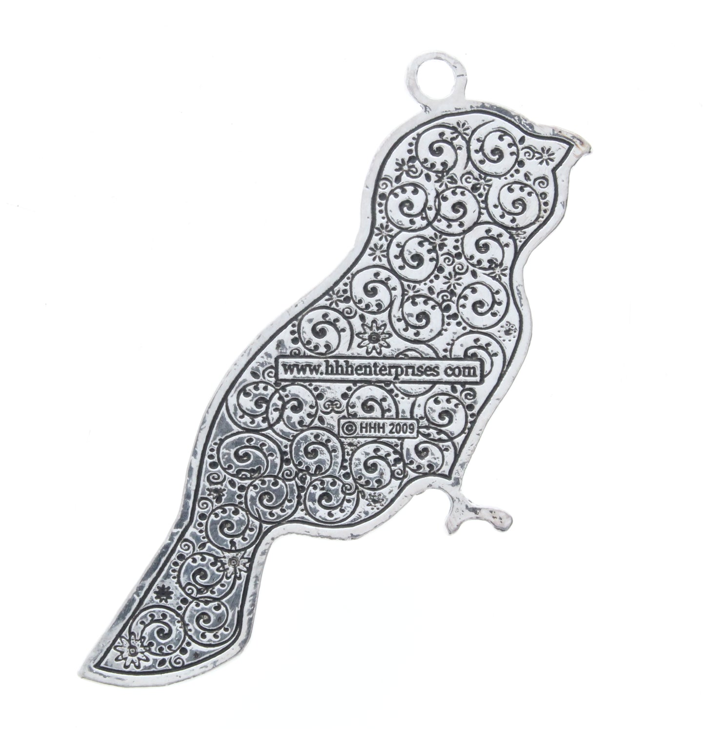 Two-Sided Bird Pendant w/Oval Bezel, ea