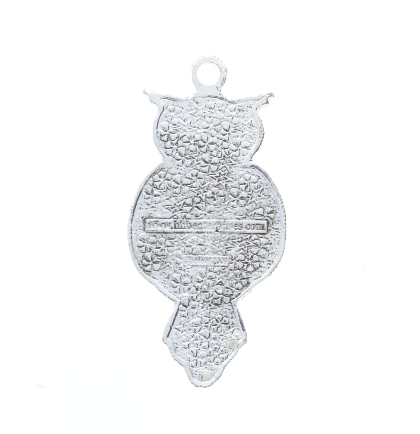 Two-Sided Owl Pendant w/Bezel, ea
