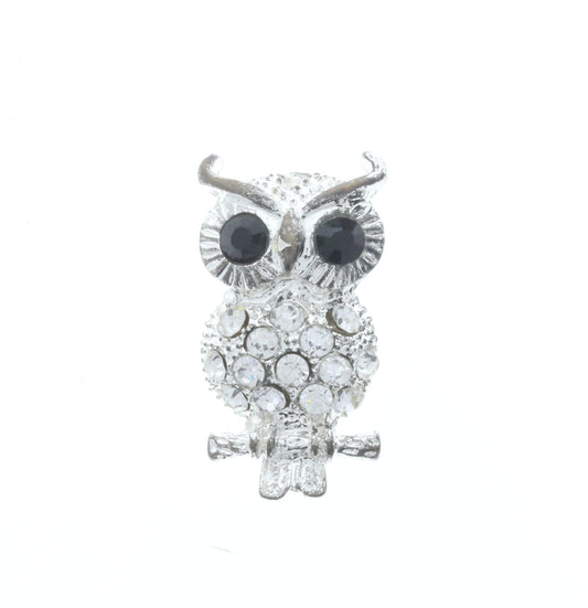 Crystal Owl Pendant, Pk/2