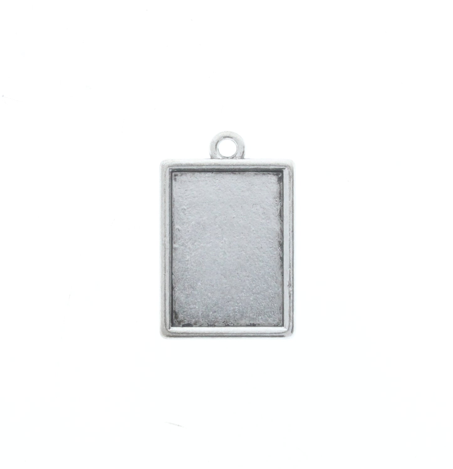 Two-Sided Rectangle Pendant w/Smooth Border, Pk/12