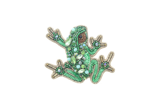 82mm Tree Frog Embroidery Pin