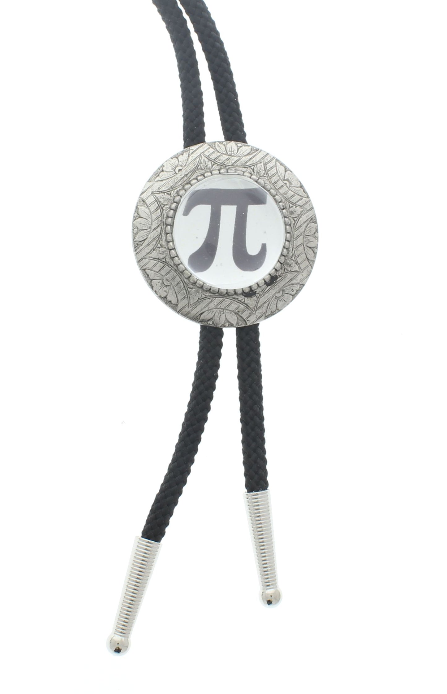 Pi Bolo Tie, Brass and Silver, made in USA