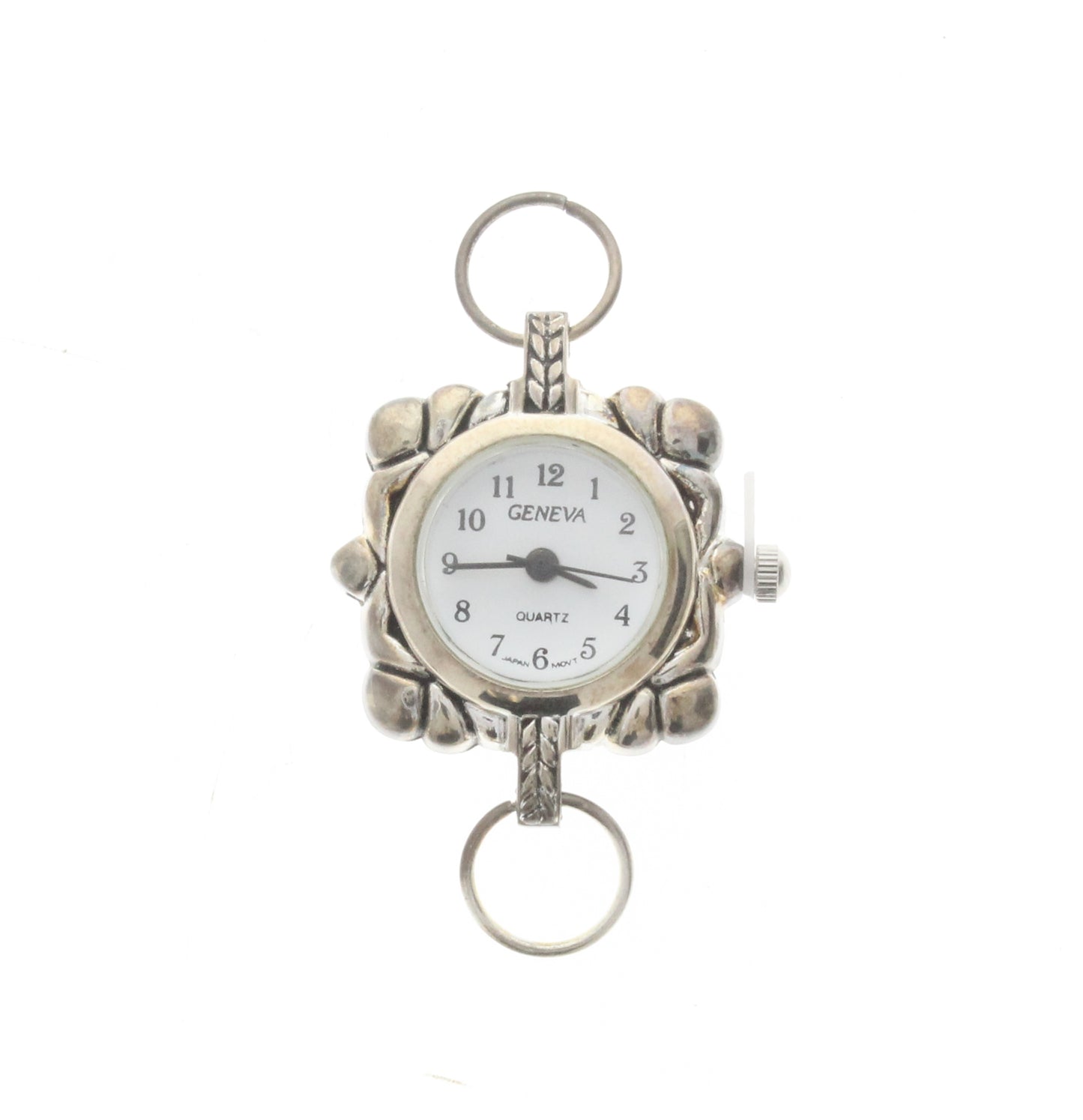 Silver Finish Fancy Geneva Watch, ea