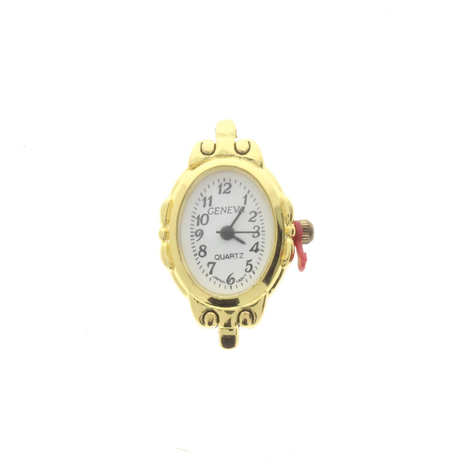 White Faced Oval Geneva Watch, ea