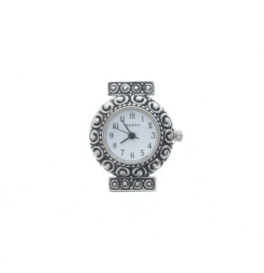 Ornate Silver Watch Face, ea