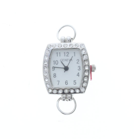 Crystal Embellished Rectangle Watch Face, ea
