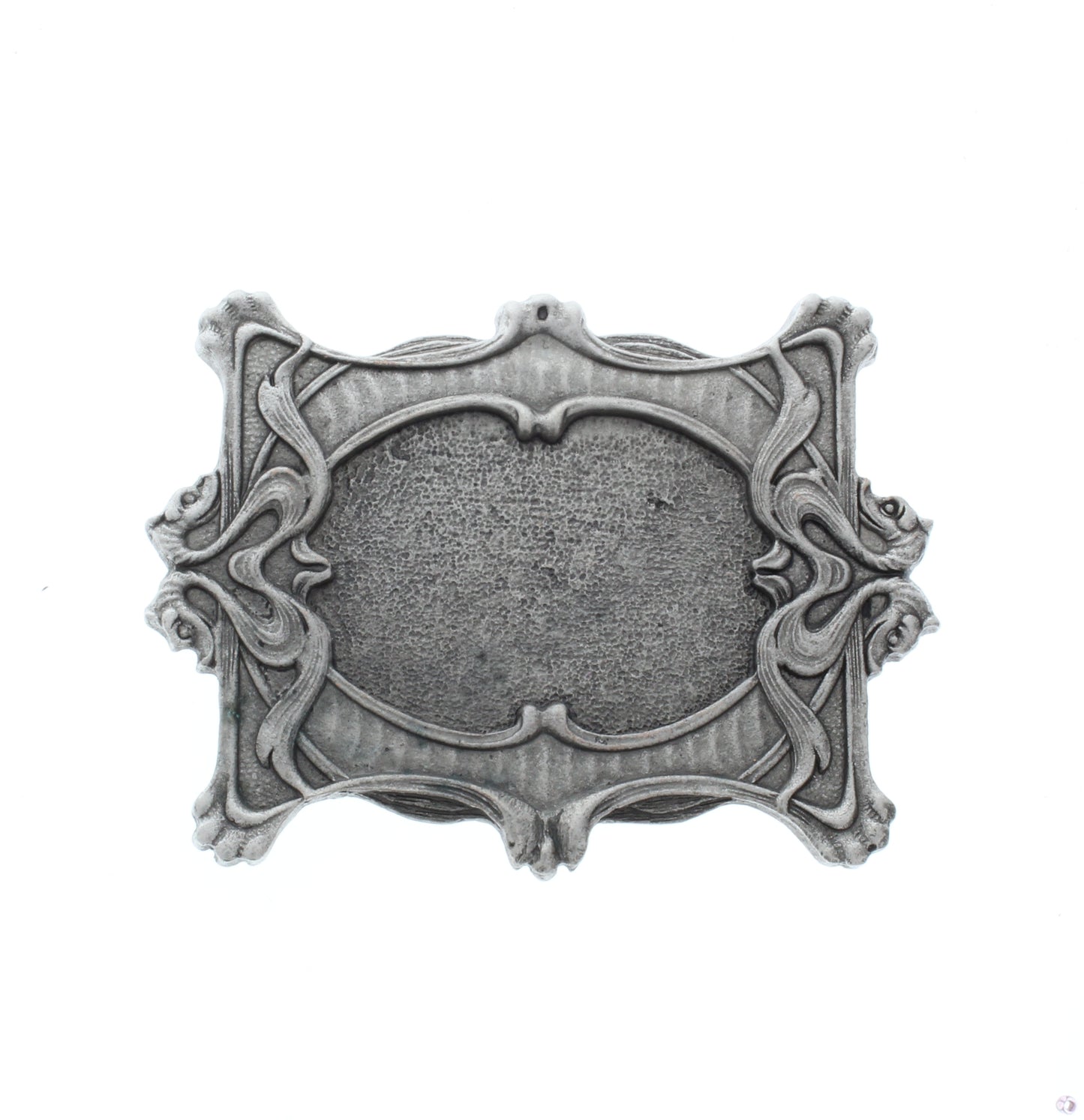 Ornate Empire Buckle Base, Flat Center, ea