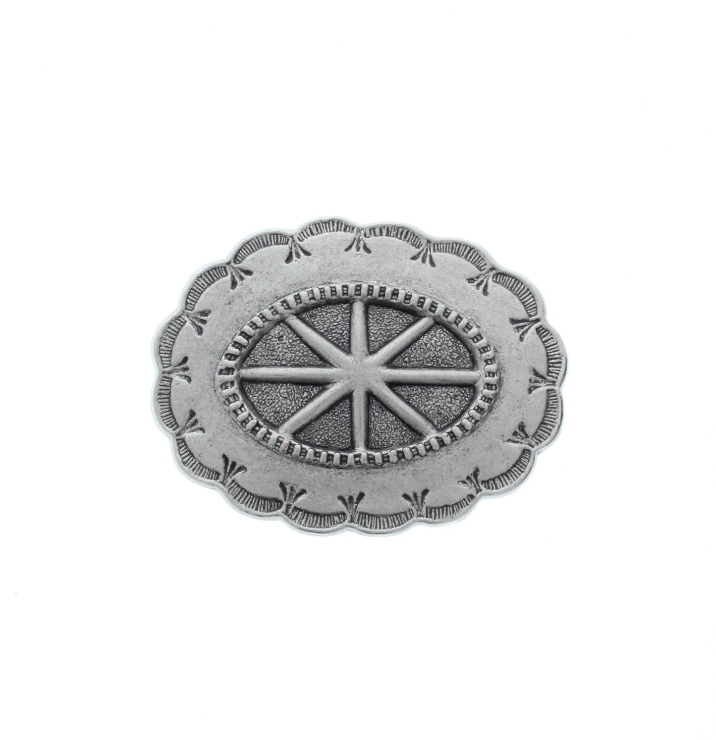 Oval Concho Style Belt Buckle, ea