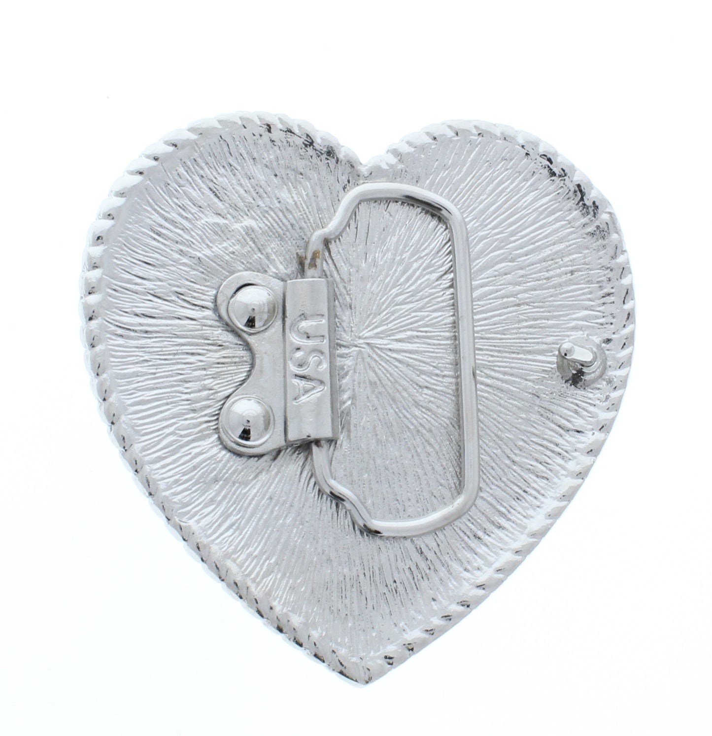 Heart Belt Buckle Base, pkg. of 2