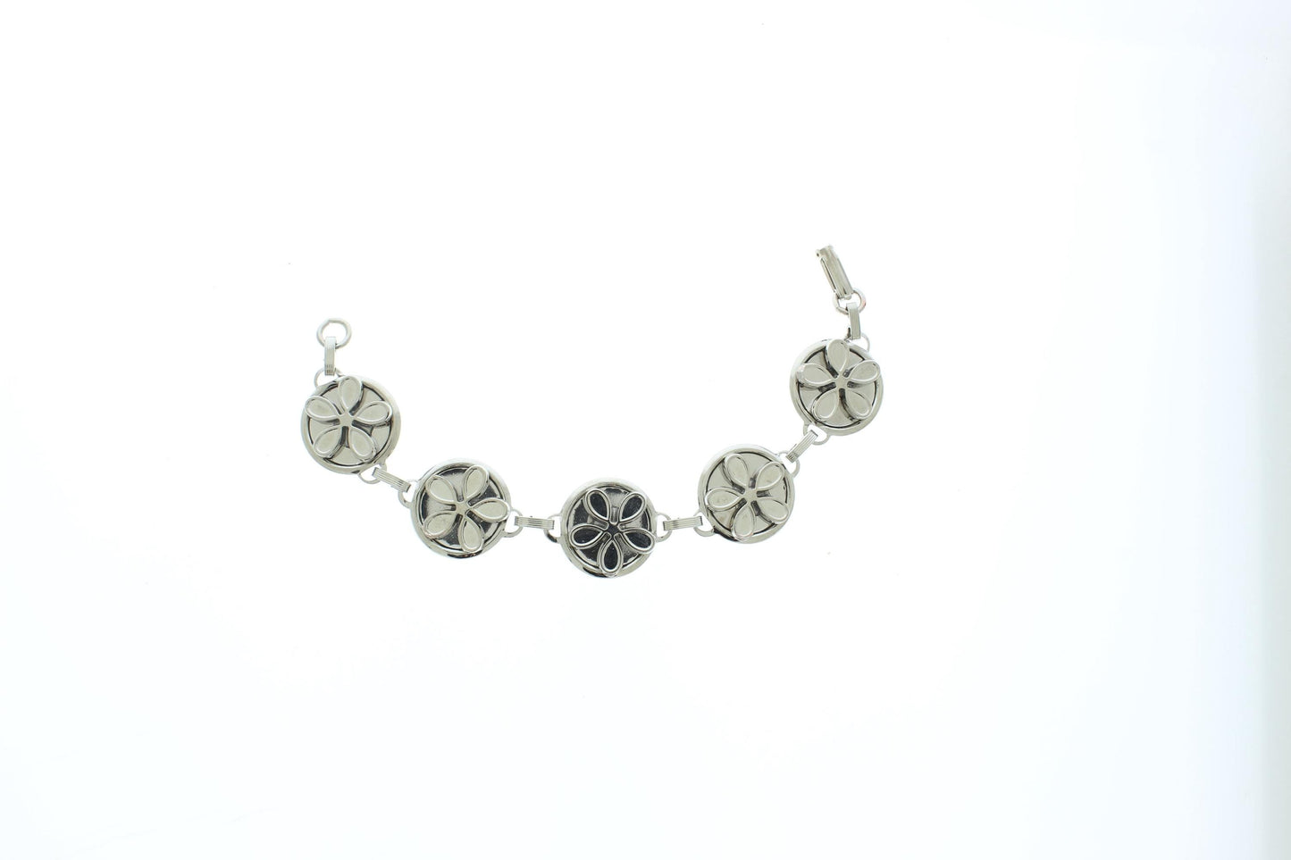 Floral Bloom Link Bracelet, made in USA, each