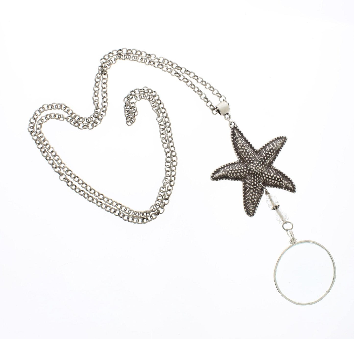 Starfish Monocle Necklace, made in USA, each