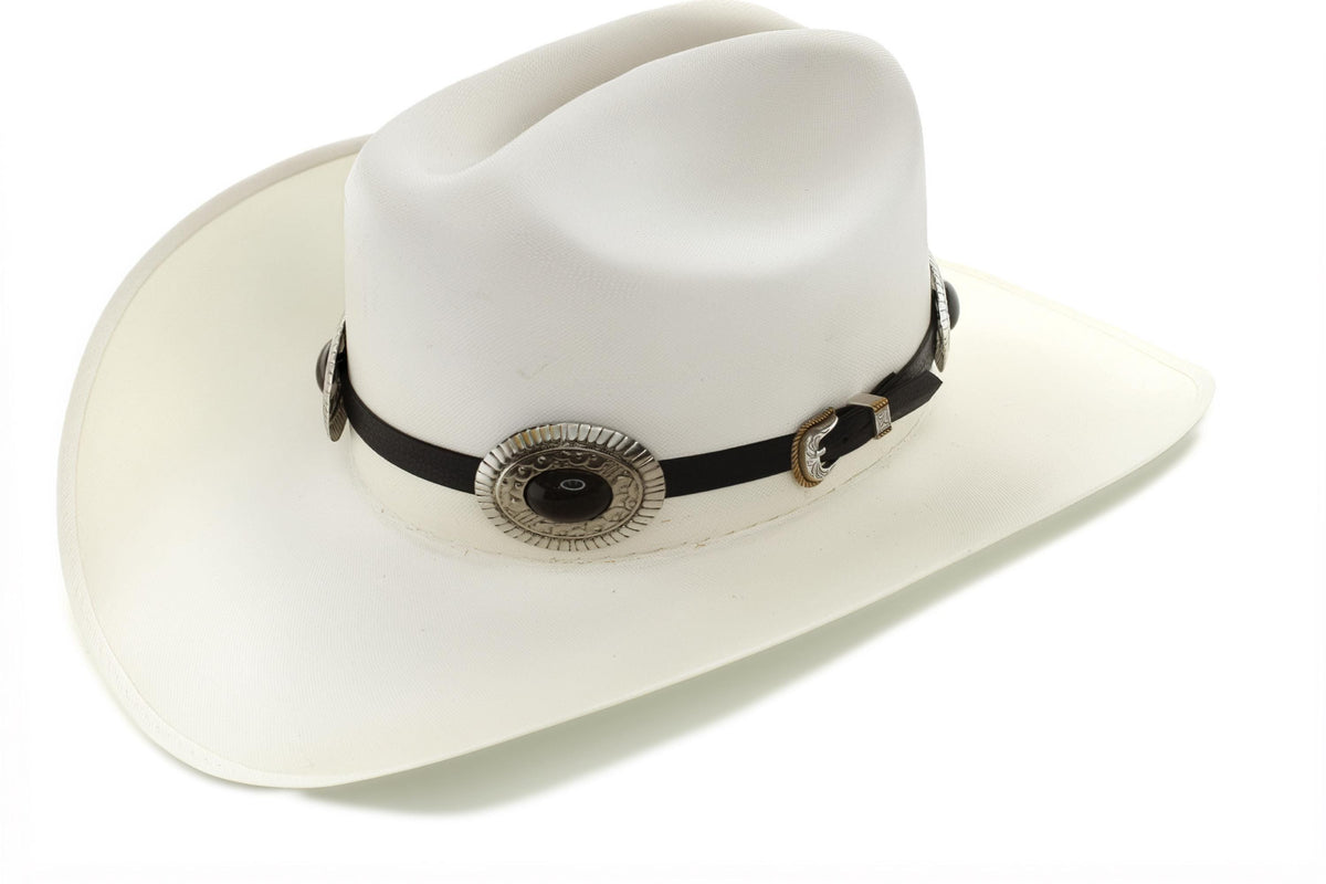 Midnight Mesa Black Onyx Concho Hat Band, made in USA, each
