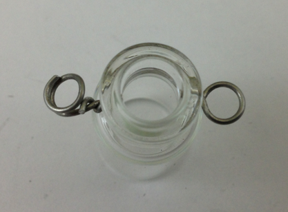 Glass Bottle Pendant, each