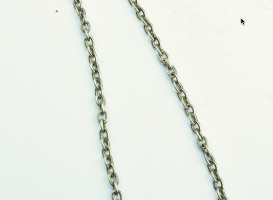 5mm Small Cable Chain, Antique Gold, Sold 10ft