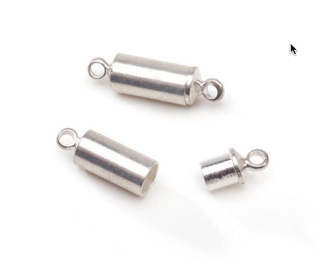 Magnetic Clasp 3mm x 14mm Silver 5 pcs per package