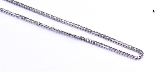 2.5 mm cable chain antique silver plate 10ft roll