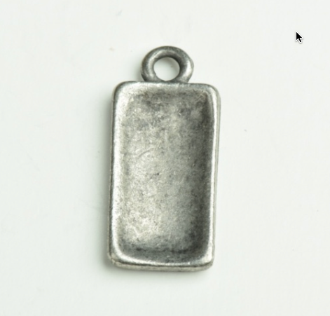 Rectangle Pendant Bezel sold in packages of 6
