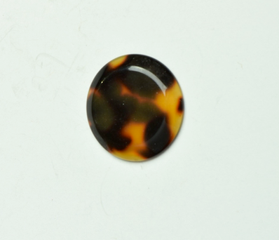 25mm Italian Tortoise Cabochon, vintage lucite, pack of 3