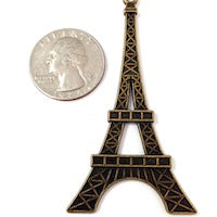 69mm Eiffel Tower Charms, vintage bronze, pack of 6