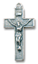 21x12mm Classic Silver Finish CRUCIFIX ea