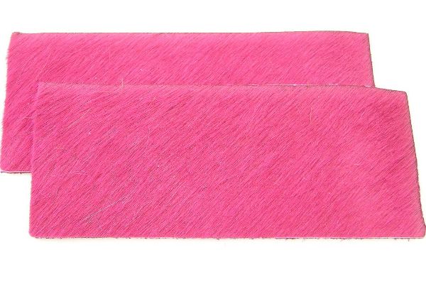 Bright Colored Leather Hair Rectangle, pk of 2