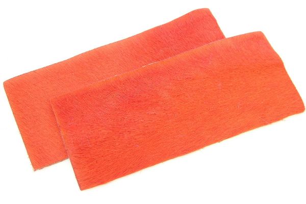 Bright Colored Leather Hair Rectangle, pk of 2