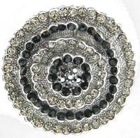 Brooch/Pendant, BD/Jet/Hematite, EA