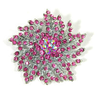 Floral Brooch/Pendant, Rose AB, EA