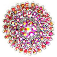 62mm Brooch, Light Siam AB, -EA