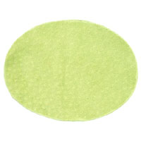 3.5in Lime Suede Oval Insert for Belt Buckles, Package 2