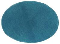 3.5in Teal Suede Oval Insert for Belt Buckles, Package of 2