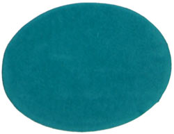 3.5in Turquoise Suede Oval Insert for Belt Buckles, Pack of 2