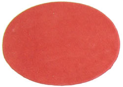 3.5" Coral Suede Oval Insert for Belt Buckles, Package of 2