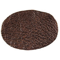 3.5in Dark Brown Elephant Hide Oval Insert for Belt Buckles, Pk/2