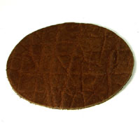 3.5in Elephant Hide Oval Insert for Buckles, Pkg/2