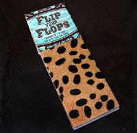 3x7in Baby Cheetah Hair on Hide leather strips pk/2