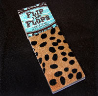 3x7in Baby Cheetah Hair on Hide leather strips  pk/2
