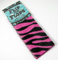 Pink Zebra--Hair on Hide leather strips